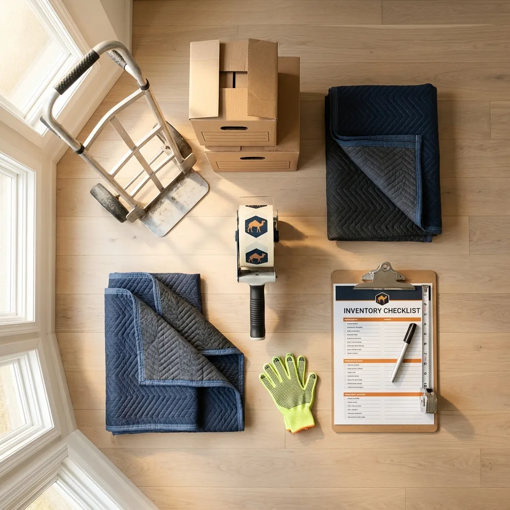 Professional moving supplies and packing materials layout for Tok residential relocations